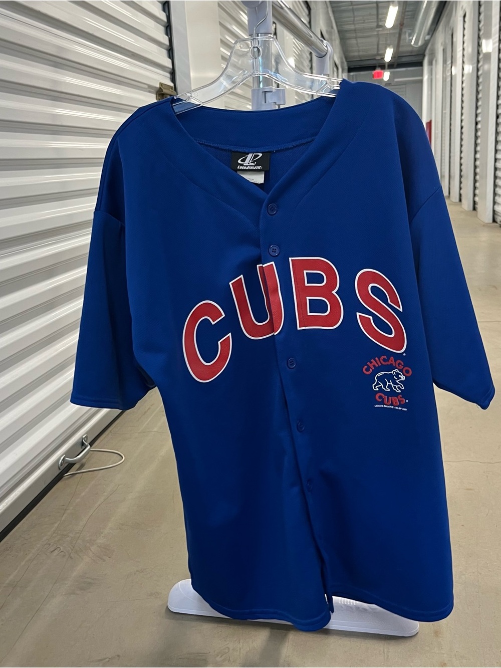 Vintage Logo Athletic Chicago Cubs Royal Blue Jersey Mens Large